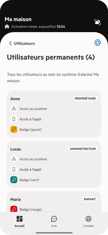 Gestion des utilisateurs