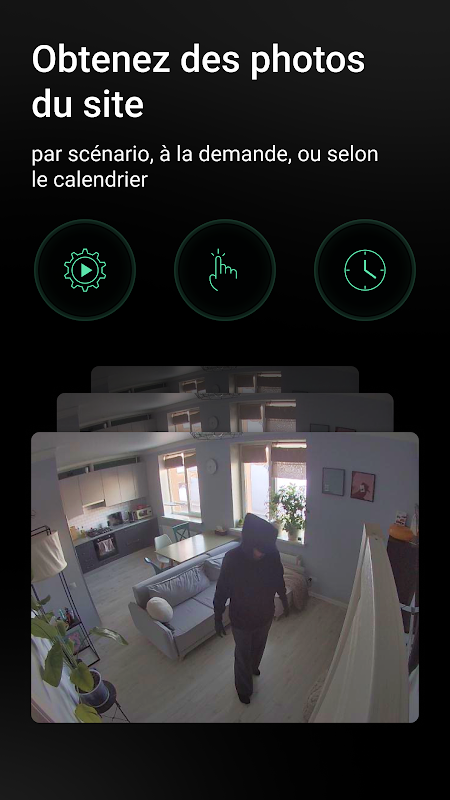 Vue 3 Scénarios d'automatisation et caméras