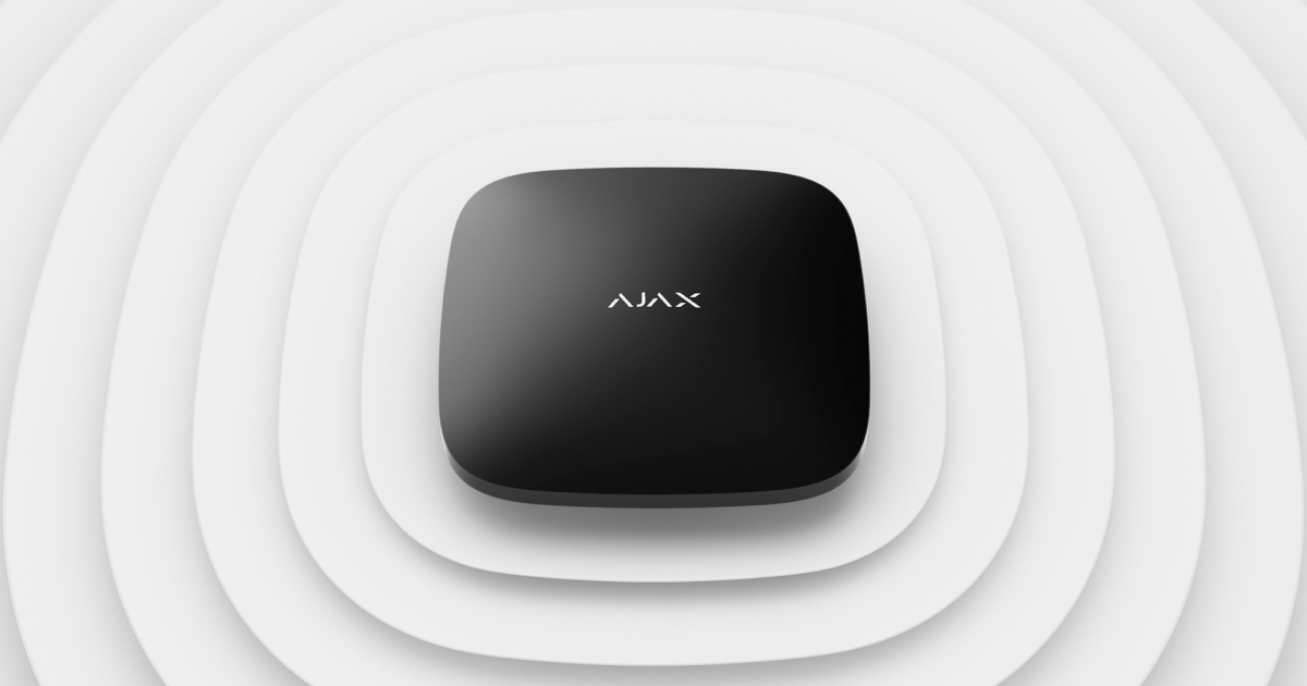 Vue 1 Centrale d'alarme Ajax Hub