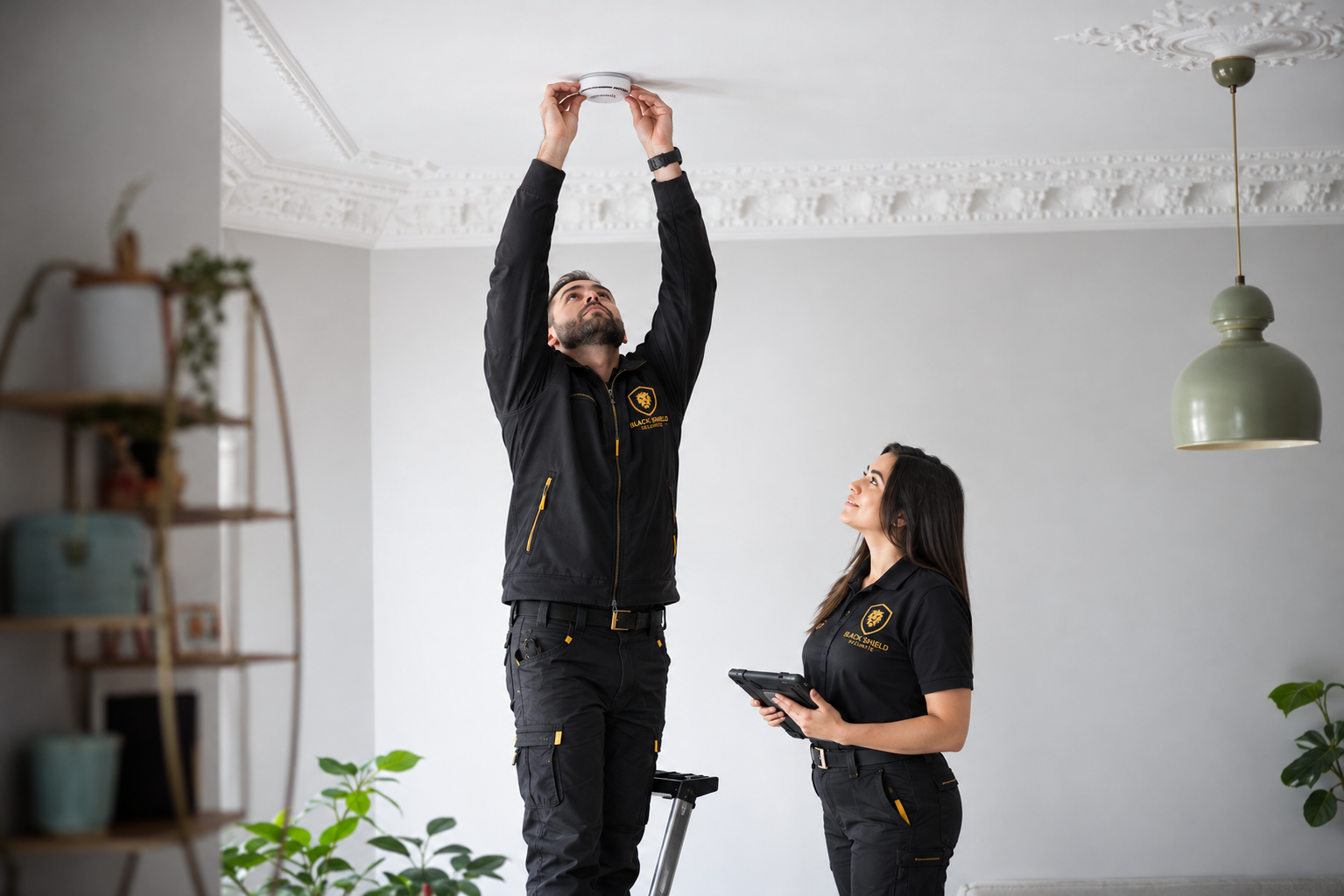 Installation alarme sans fil Black Shield