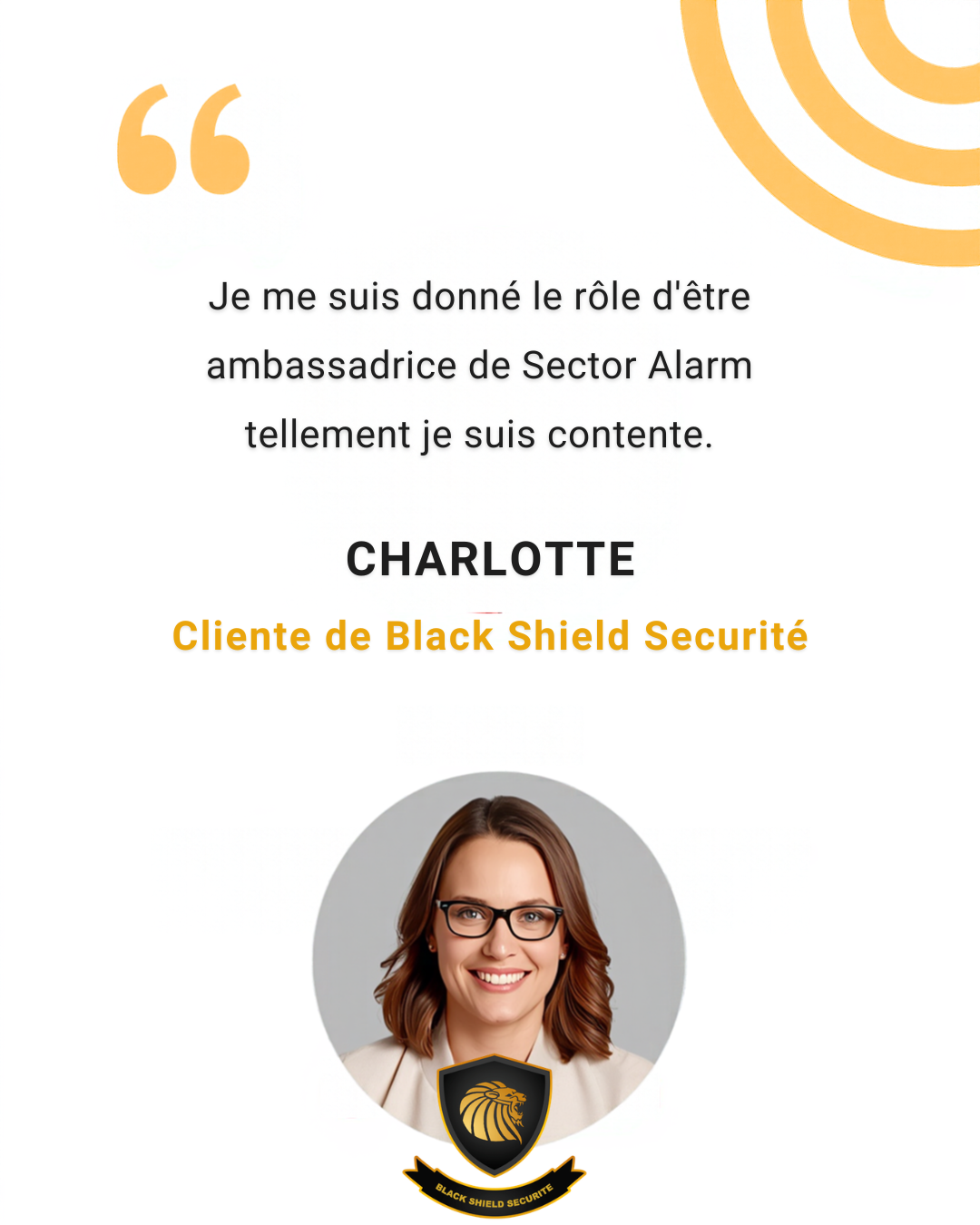 Témoignage client Black Shield Sécurité